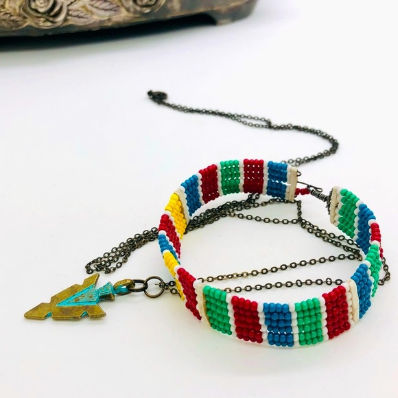 Vintage Southwestern Bracelet & Arrow Necklace - Picture 1 of 8